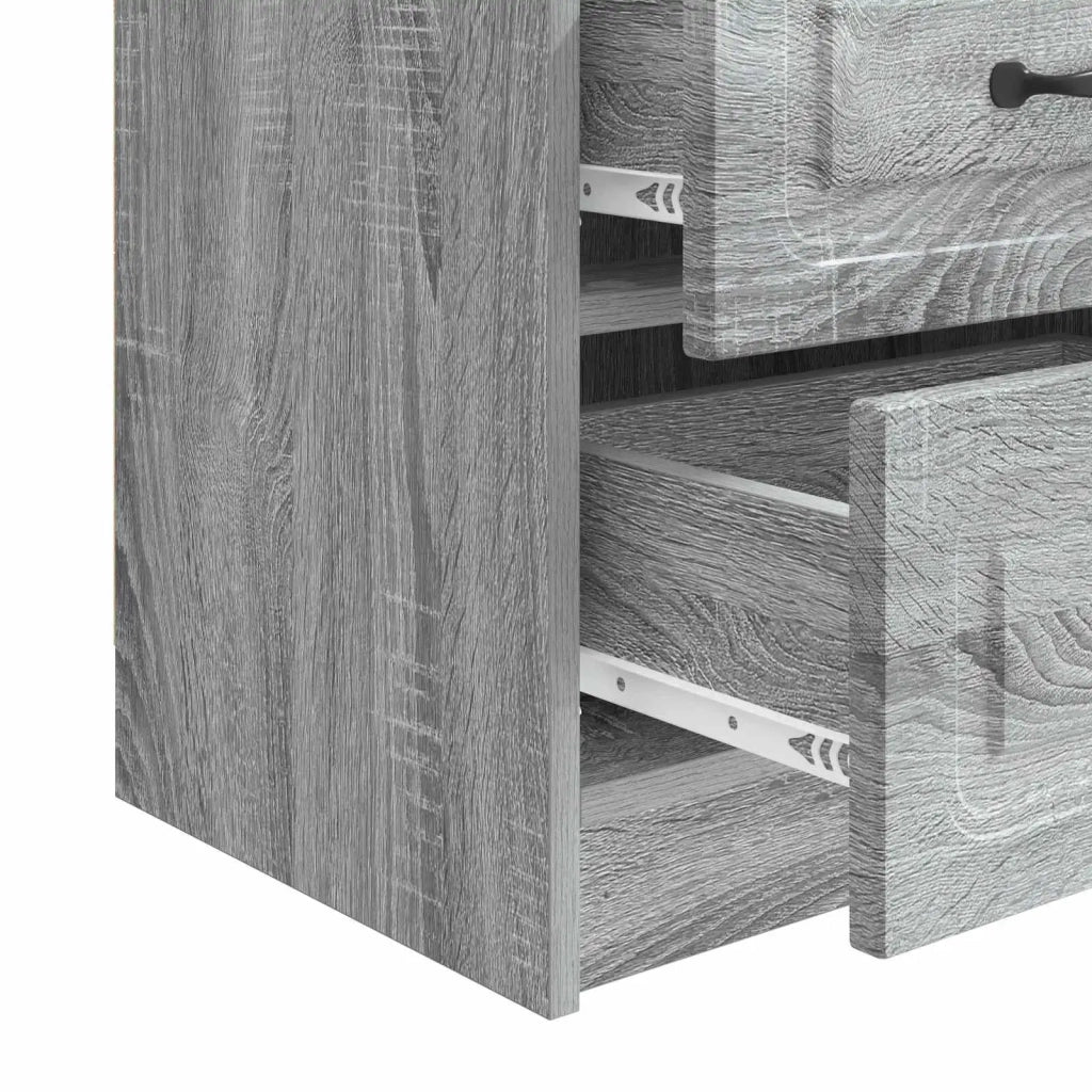 Armadio da Notte Grigio Sonoma 43 x 34,5 x 44,5 cm 895687