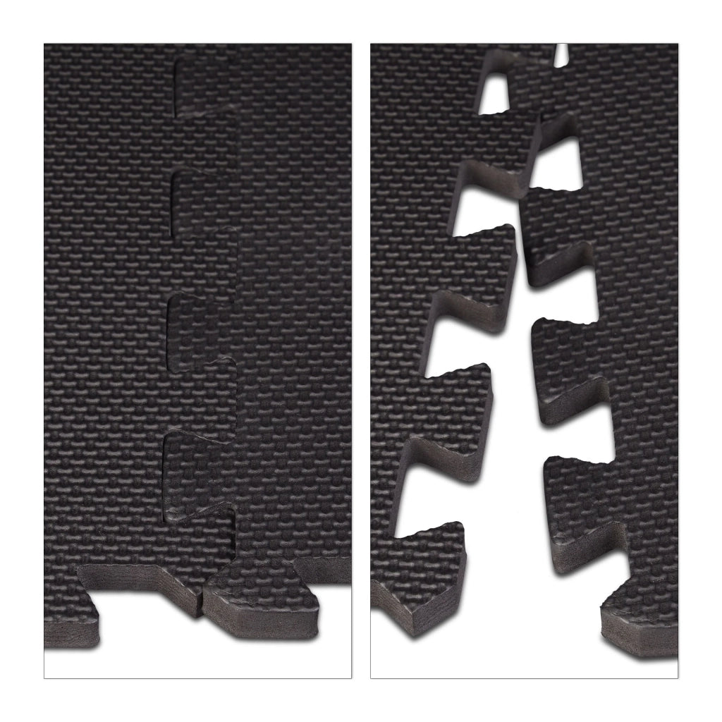 Set di 24 piastrelle nere per tappetini protettivi per attrezzature sportive in EVA 13_0002842