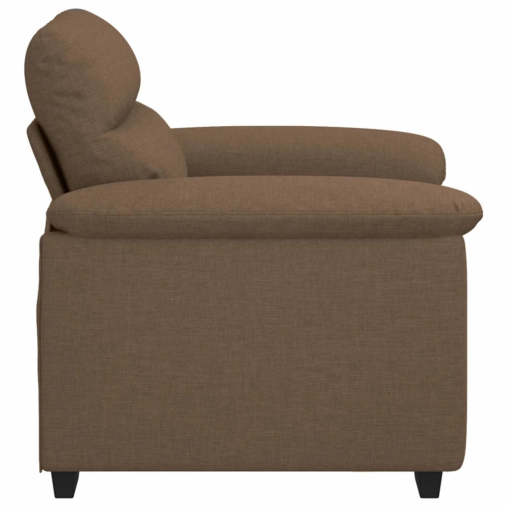 Poltrona Marrone 100x81x84 cm in Tessuto 4105291
