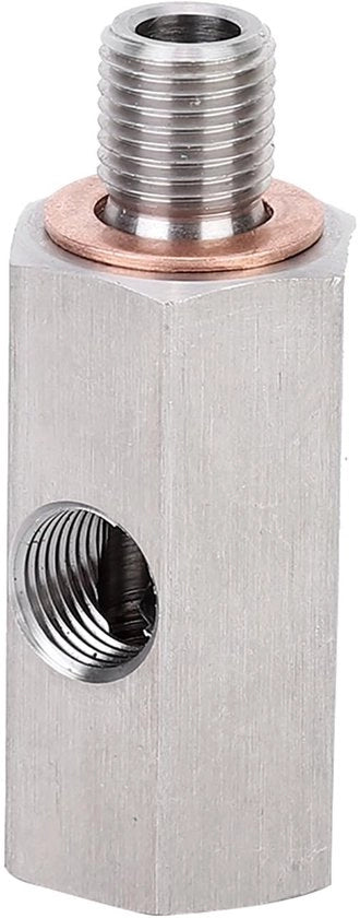 Sensore di Pressione Olio Tastiabile - Adattatore di Pressione Olio Resistentente all'Ossidazione - Per Riparazione - M10x1 - Qualità Elevata - Adatto per Auto - Fornito in Versione Compatta