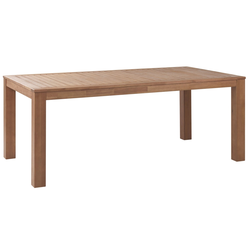 Set da Pranzo da Giardino con Tavolo e 2 Panche per 6 Persone in Legno di Eucalipto Naturale