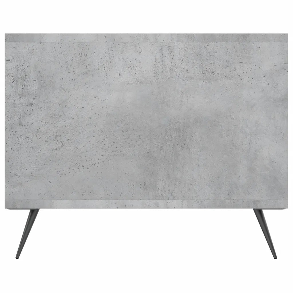 Tavolino Salotto Grigio Cemento 102x50x40 cm Legno Multistrato 829272