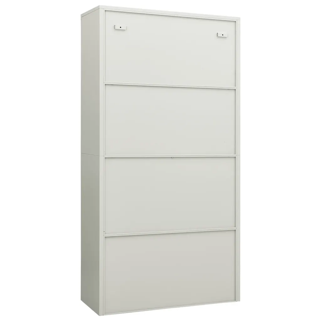 Armadio con Ripiani Grigio Chiaro 90x40x180 cm in Acciaio cod mxl 77395