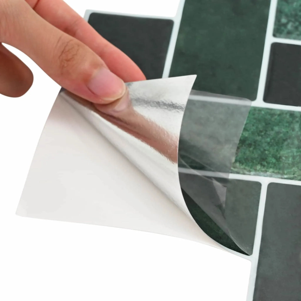 Piastrella a Spina di Pesce 10 pcs Verde Scuro 30 x 30 cm