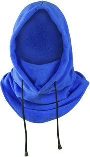 Balaclava di panno di lana spessa per tempo freddo maschera per viso e collo blu
