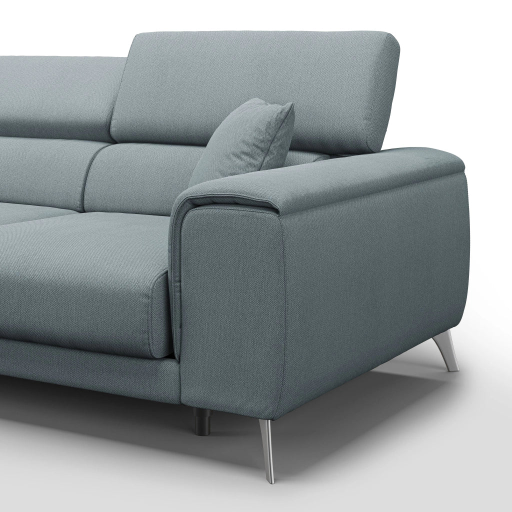 Fusion Divano con 3 sedute allungabili in tessuto smacchiabile T05 260 cm carta da zucchero