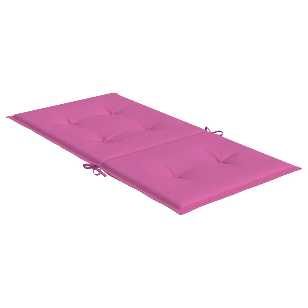 Cuscini per Sedia con Schienale Basso 4 pz | Cuscini per sedie Rosa in Tessuto