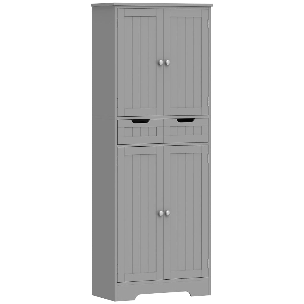 Mobile da Bagno con Cassetto e Ante ¨C zephmum ¨C Grigio 60x30x160 cm