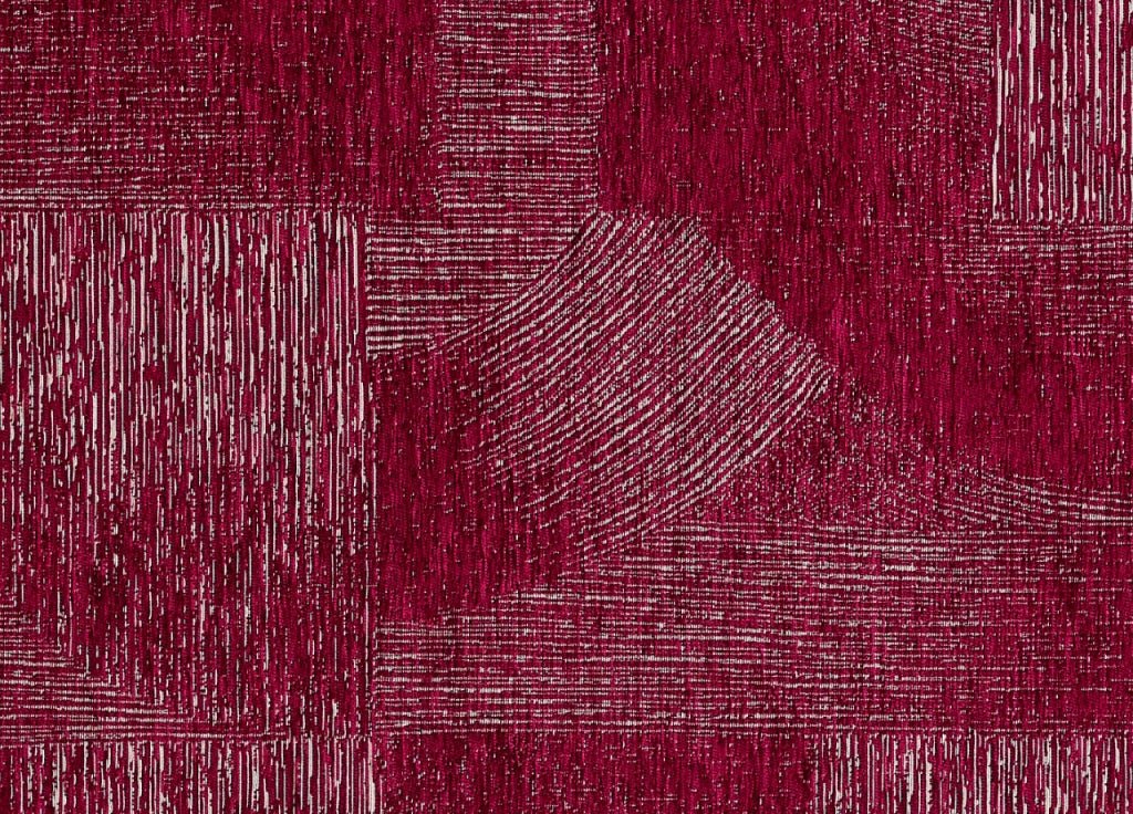 Tappeto Salotto Velour Antiscivolo Disegno Graffio By Suardi - 115x175 - Magenta