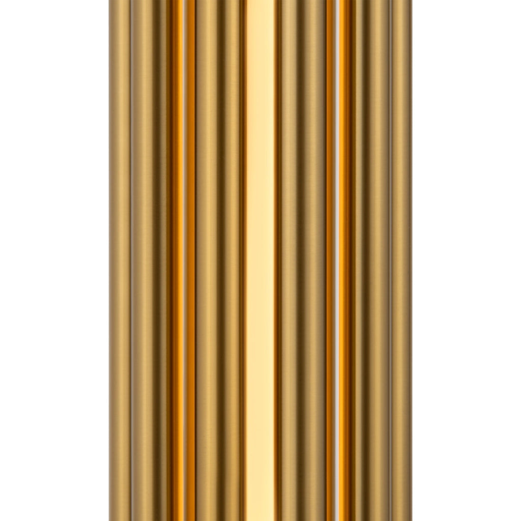 Applique Contemporanea Sonata Led Alluminio Ottone Diffusore Vetro Oro