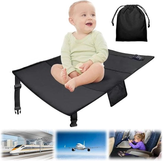 Sostegno per bambini - estensione di sedile per viaggi aereo portatile - sostegno per piedi - accessori per viaggi aereo - leggero e comodo
