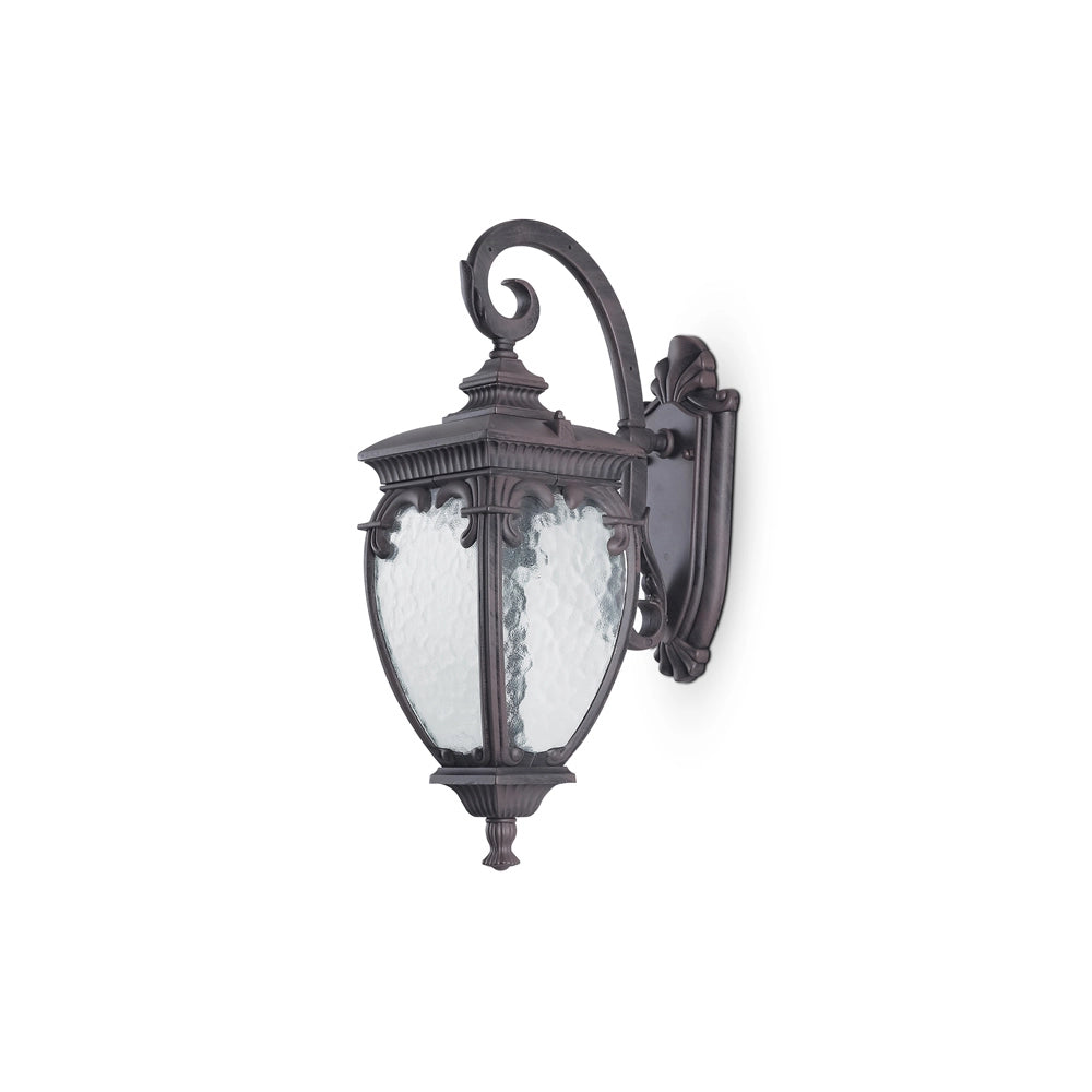 Lampada Da Parete Classica Da Esterno Alluminio Bronzo 1 Luce E27 60W Ip44