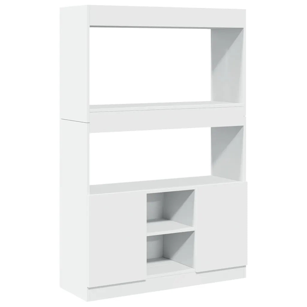 Credenza Bianca 92x33x140 cm in Truciolato 3309609