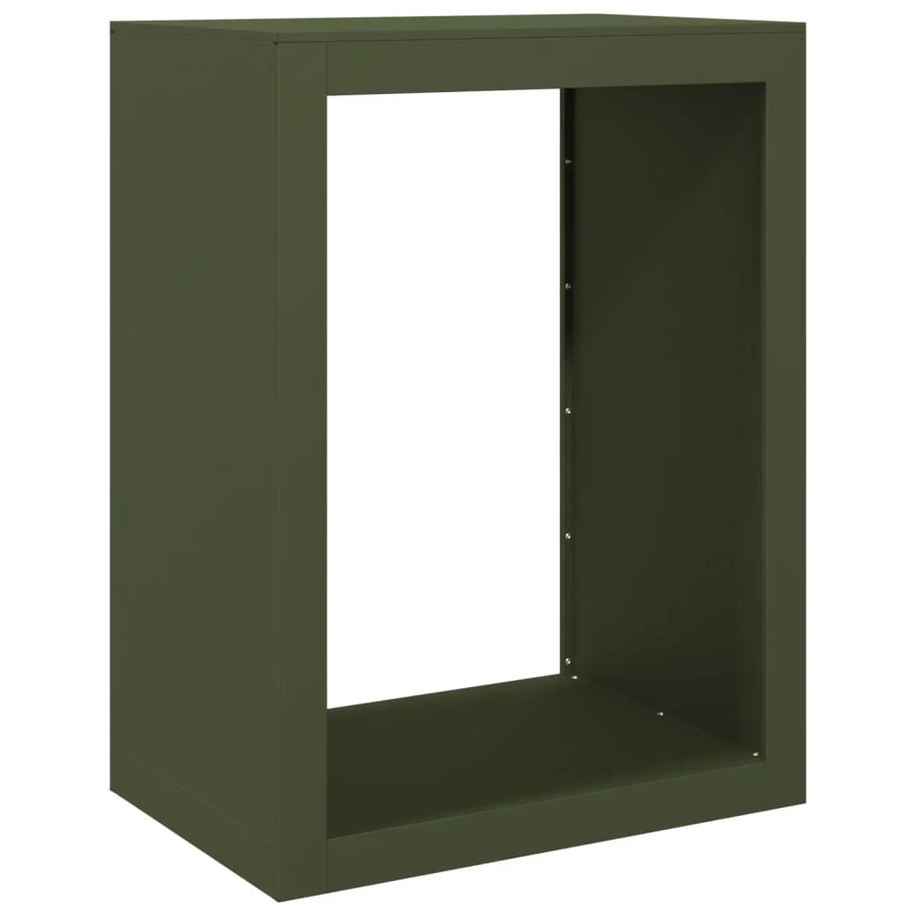 Portalegna 60 x 40 x 80 cm acciaio verde 02_0043735