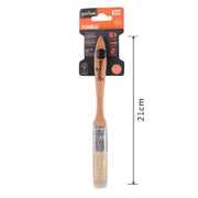 Trade Shop - Pennello Piatto 21cm Con Manico Legno Setole Morbide Per Pittura Vernice 90201 -