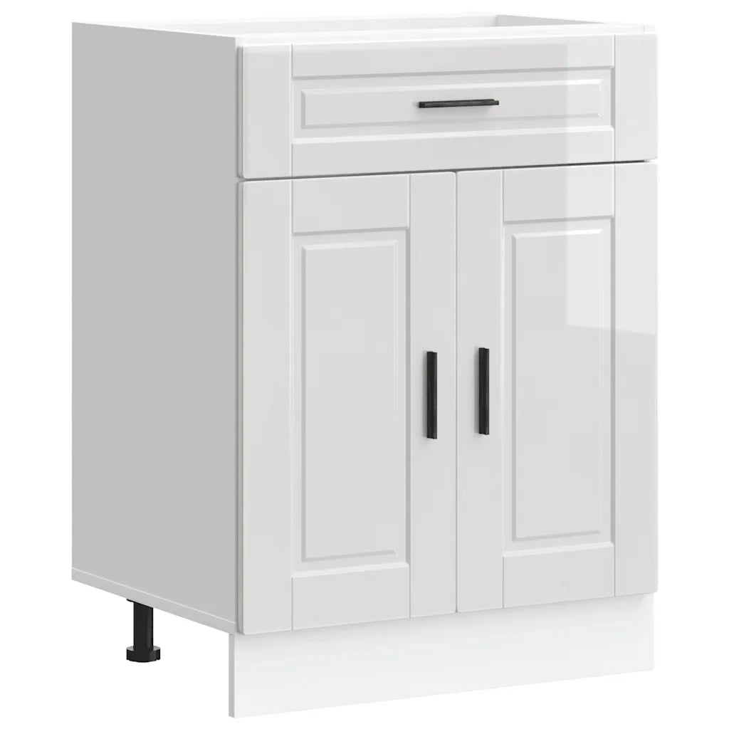 Base da Cucina Porto Bianco Lucido in Legno Multistrato 853969
