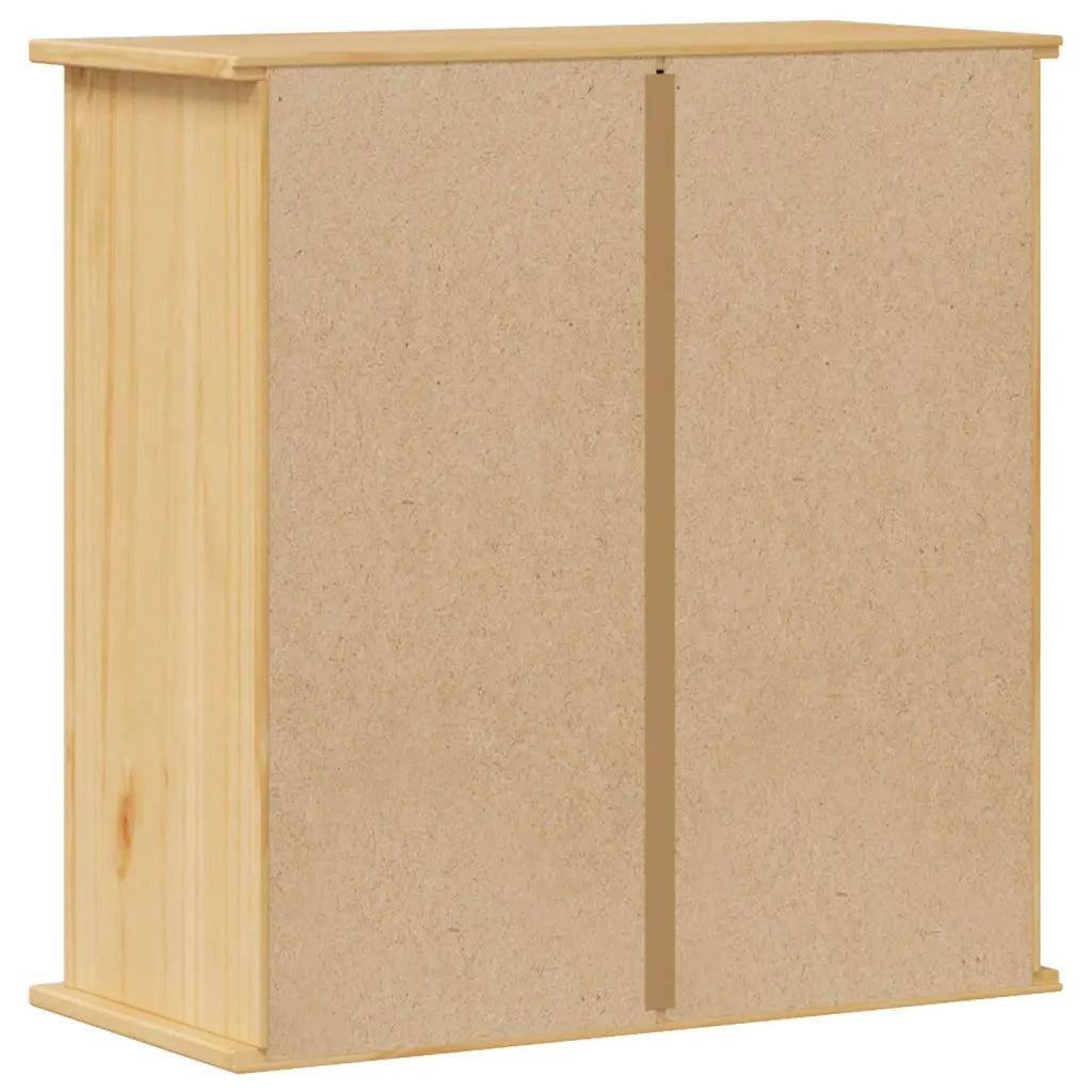 Mobile Bagno a Parete Corona 70x33x71,5cm Legno Massello Pino
