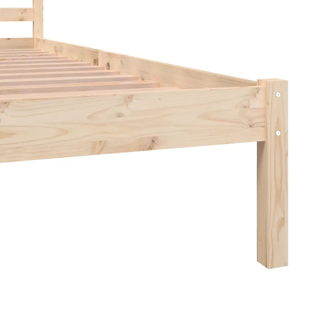 Giroletto-Struttura Letto in Legno Massello di Pino 120x190cm Small Double 294480