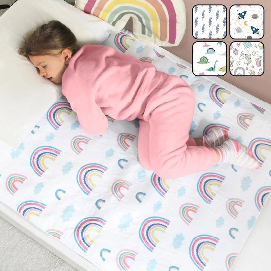Matraccio impermeabile per bambini - respirante, lavabile e extra sicuro per lettini singoli
