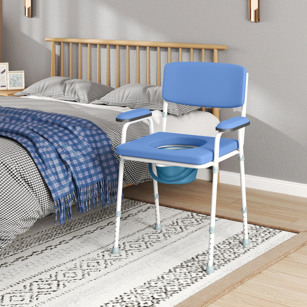 Poltrona reclinabile massaggiante elettrica con alzapersona ¨C zephmum ¨C blu