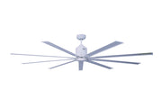 Ventilatore da soffitto a risparmio energetico GIANT bianco 203 cm con 9 pale in alluminio con telecomando 6 velocità
