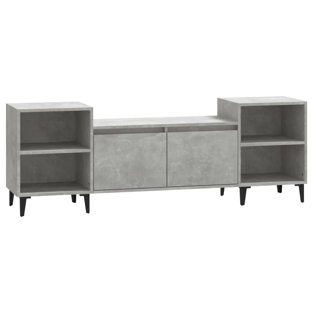 Mobile TV multimediale mensola TV credenza TV sala da pranzo soggiorno camera da letto 160 x 35 x 55 cm legno ingegnerizzato grigio 02_0026064