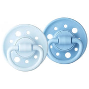 Ciucciuccio Dodie Gaia +0m Seaside Set da 2 - Ciucciuccio rotondo - Gomma naturale - Lento - Bianco