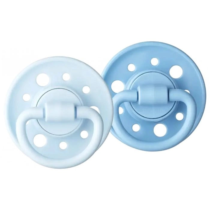 Ciucciuccio Dodie Gaia +0m Seaside Set da 2 - Ciucciuccio rotondo - Gomma naturale - Lento - Bianco