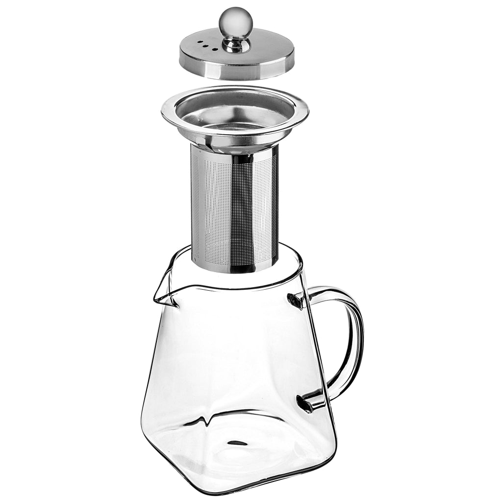 Teiera in vetro resistente al calore KADAX da 650 ml con infusore per tisane