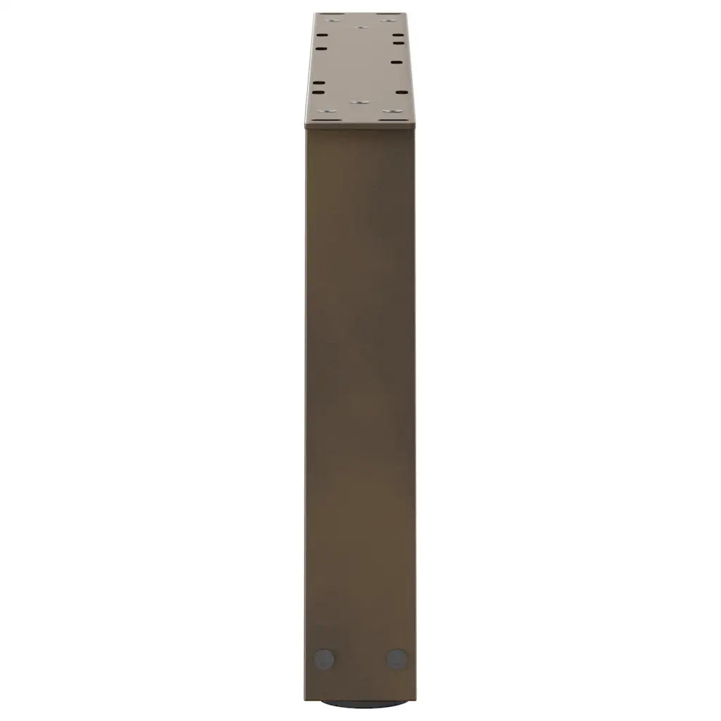Gambe per Tavolino da Caffè a Forma di V 2 pz Acciaio Naturale 50x(30-31,3) cm Acciaio 4012531