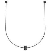 Lampada sospensione nera arco 86cm GU10 Shilo NO.C