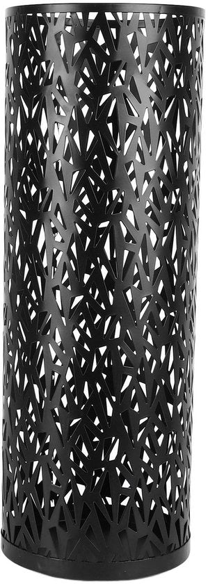Supporto Ombrello Metallico Design - Ombrelliere - Risparmio di Spazio - Supporto Flessibile - 4 Ganci - Resistente ai Colpi