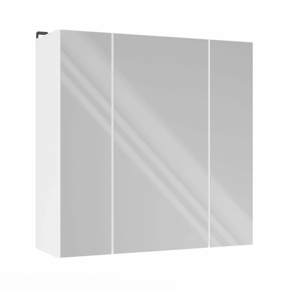 Mobile bagno POLA 3l sospeso con 3 lustrami sopra lavabo 3 ante bianco