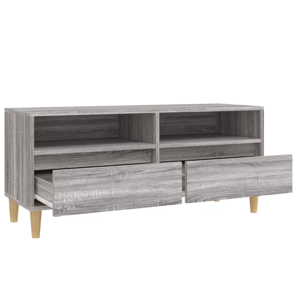 Mobile Porta TV Grigio Sonoma 100x34,5x44,5cm Legno Multistrato 831899
