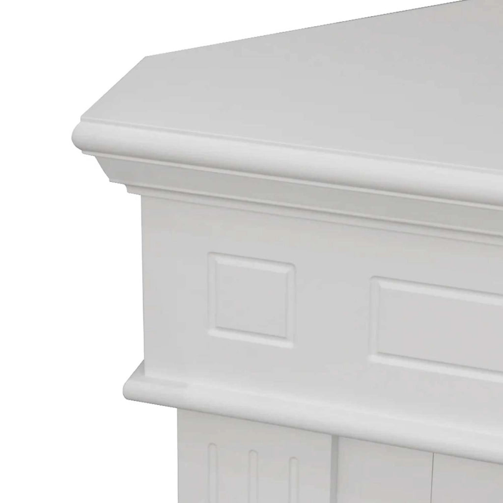 Ford - Camino a bioetanolo angolare da terra 110x63xH102 cm, colore bianco
