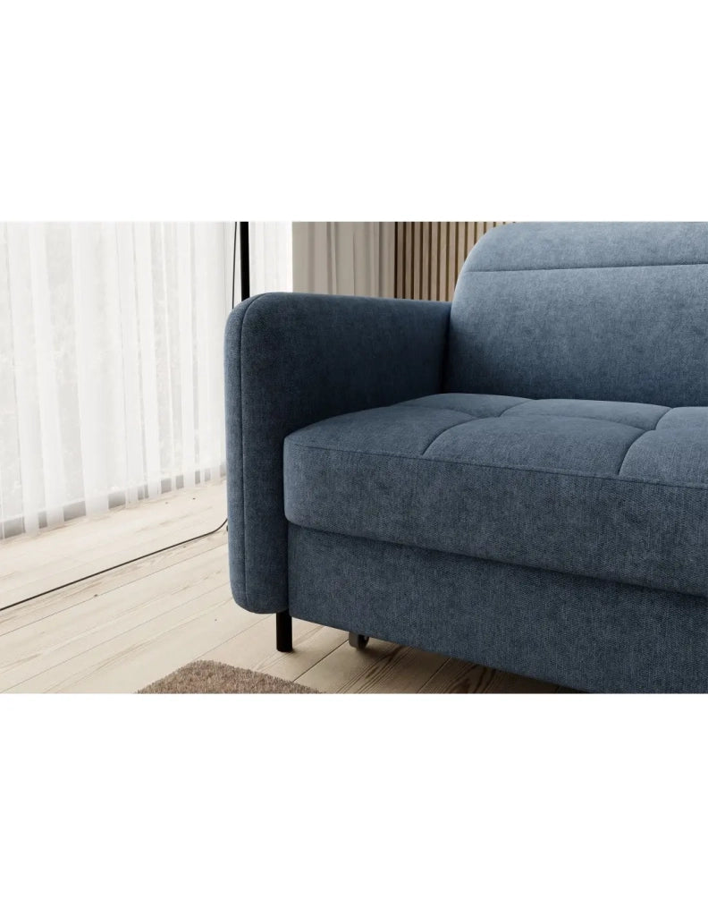 Divano ad angolo collezione GOUMSI colore Blu scuro melange
