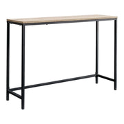 Tavolo consolle 80 x 100 x 30 cm nero e effetto legno 03_0008578