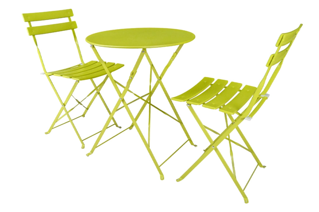 Set tavolo e sedie da giardino pieghevoli lime – Positano TRSP16PO