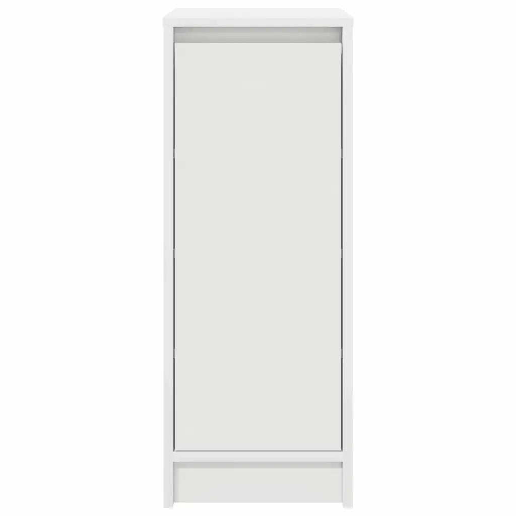 vidaXL Scarpiera Bianca 29,5x34x76 cm in Legno Multistrato