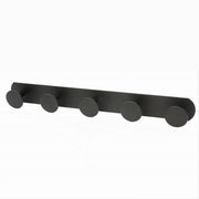 Trade Shop - Appendino Con 5 Ganci Appendi Porta Asciugamano A 5 Posti Bagno Casa Nero 59769 -