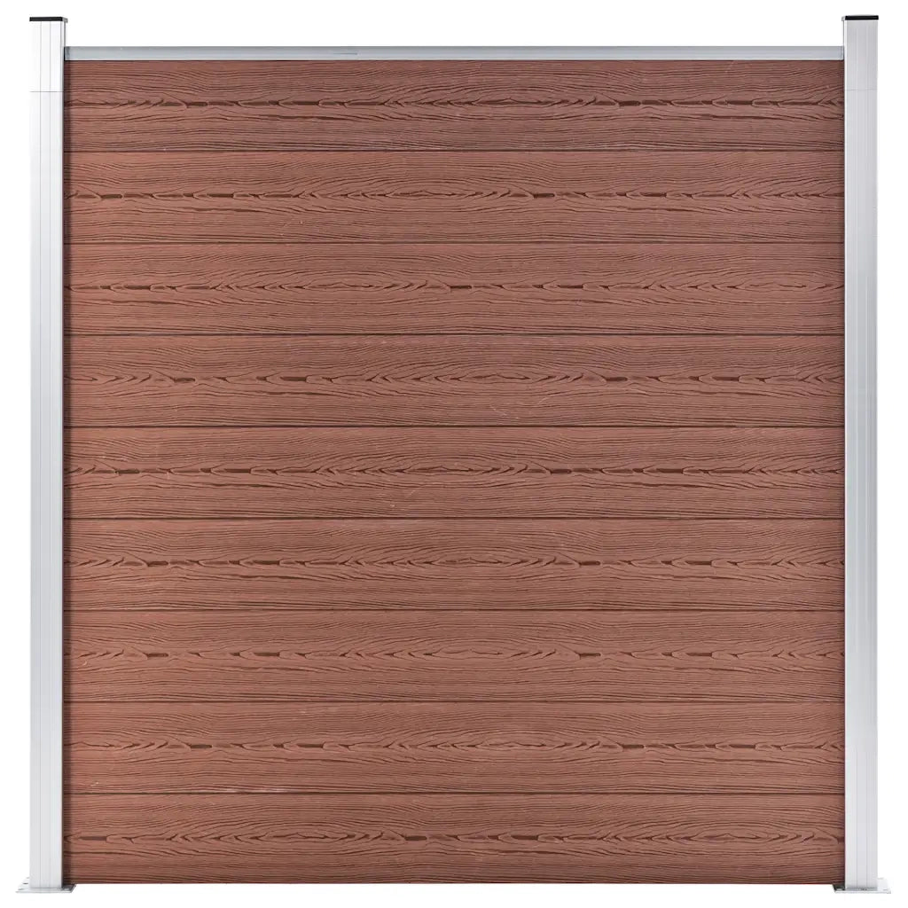 Pannelli Recinzione 1 Quadrato 1 Inclinato 273x186 cm Marrone 3054430
