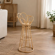 Dalotami, Vaso Portavaso Finiture in Rattan, Marrone Rovere