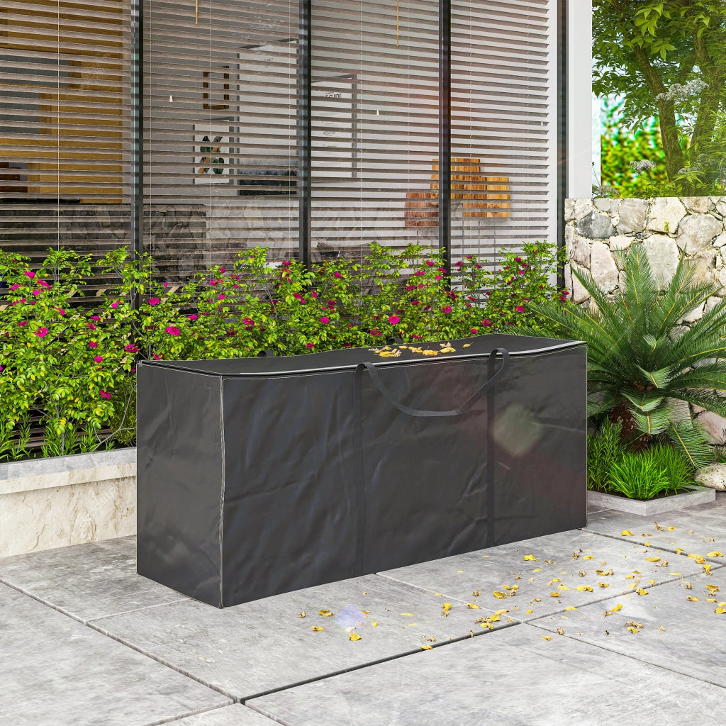 Custodia per cuscini da giardino ¨C zephmum ¨C nero 175x55x75 cm
