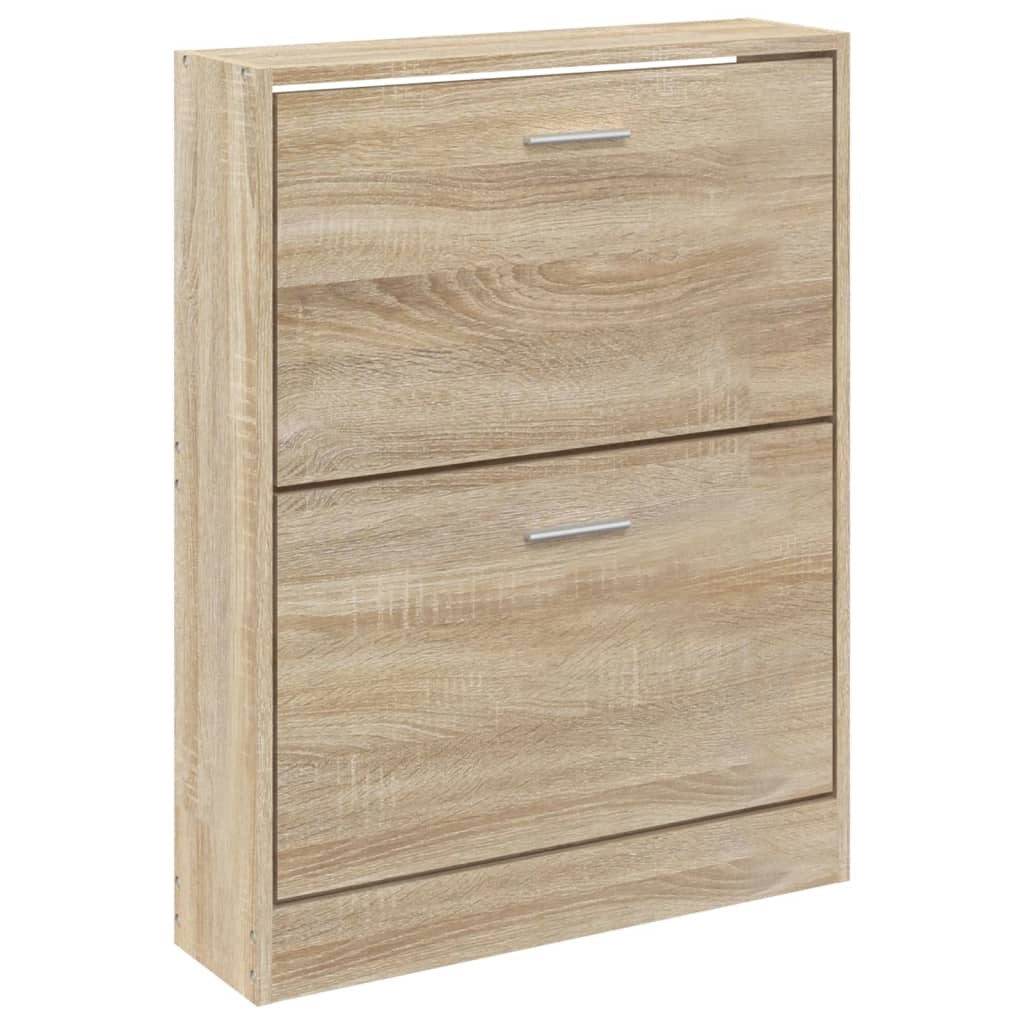 Scarpiera mobile contenitore per scarpe mobile per ingresso/corridoio/soggiorno 59 x 17 x 81 cm legno ingegnerizzato marrone 02_0021528