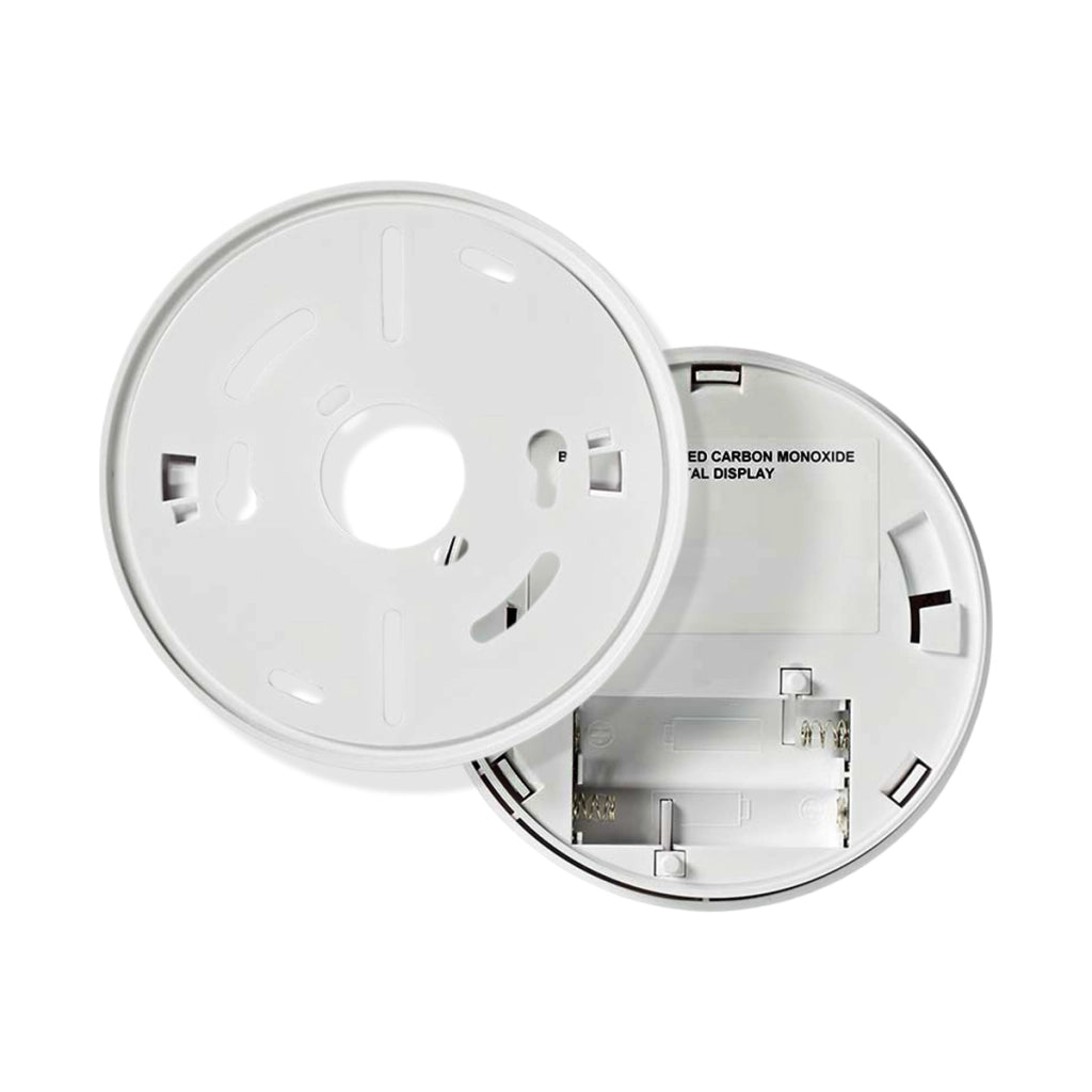 Rilevatore di Monossido di Carbonio con Allarme 85dB e Schermo LCD Pulsante Test Hush Bianco Nedis