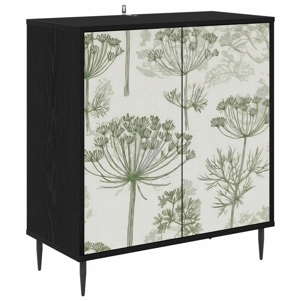 Credenza GOTHA Rovere Nero 69 x 33 x 76 cm Legno ingegnerizzato 8006948