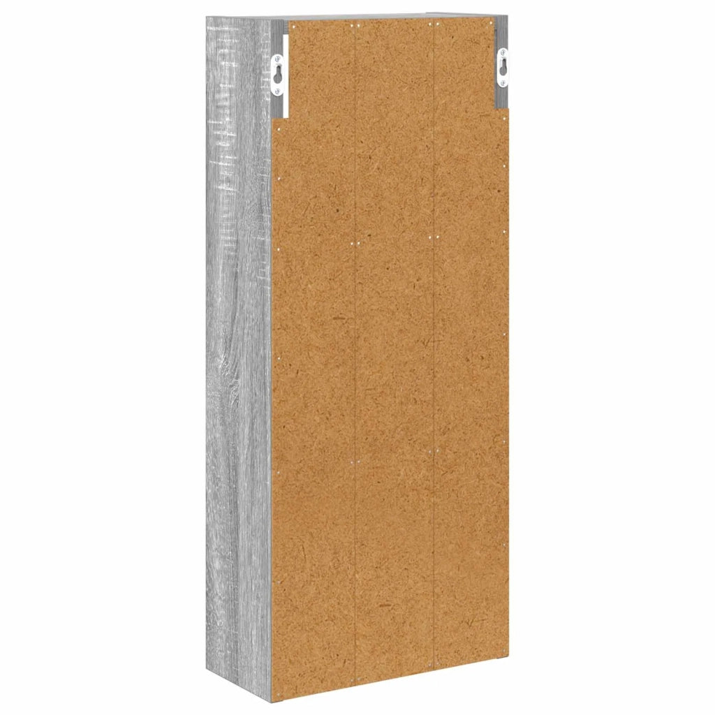 Armadio da bagno a muro Sonoma grigia 30 x 14 x 70 cm