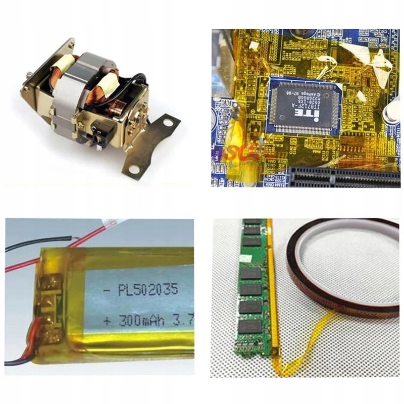 Nastro Kapton 60mm x 30m – Alta Resistenza Termica 240°C | Spessore 0,05mm, Adesivo Silicone | Protezione Elettronica