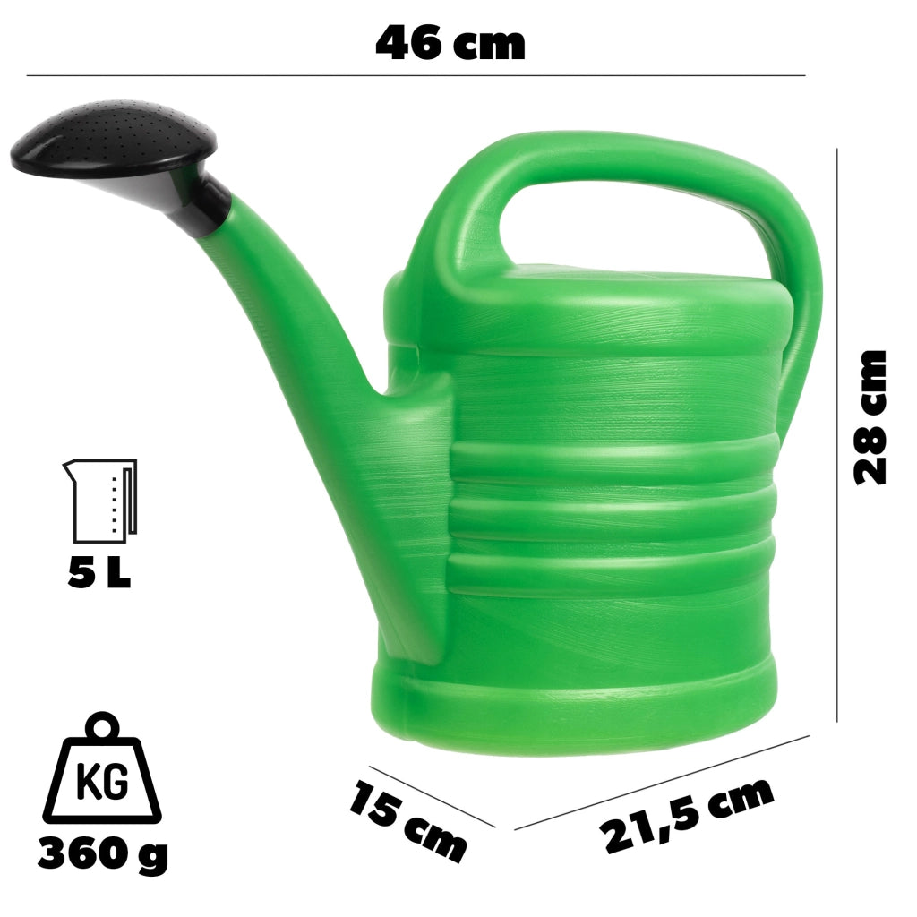 Annaffiatoio domestico KADAX da 5 litri per innaffiare fiori e piante da giardino, in plastica.
