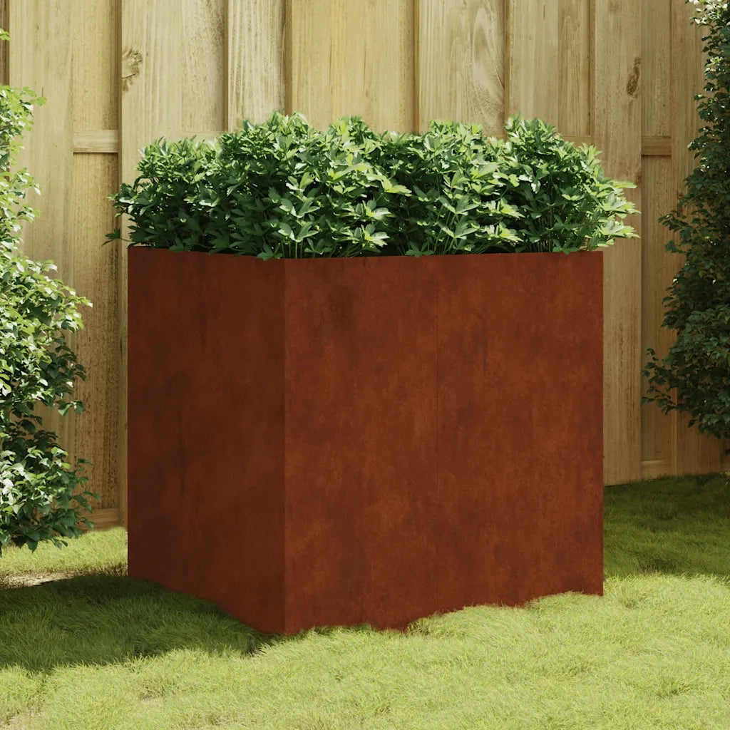 Fioriera 80x80x80 cm in Acciaio Corten